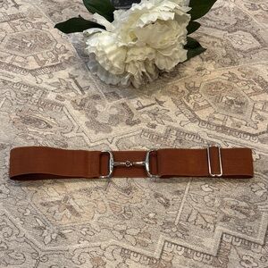 Women’s Equestrian Bit Belt. Sienna color. 2 in wide. Adjustable.